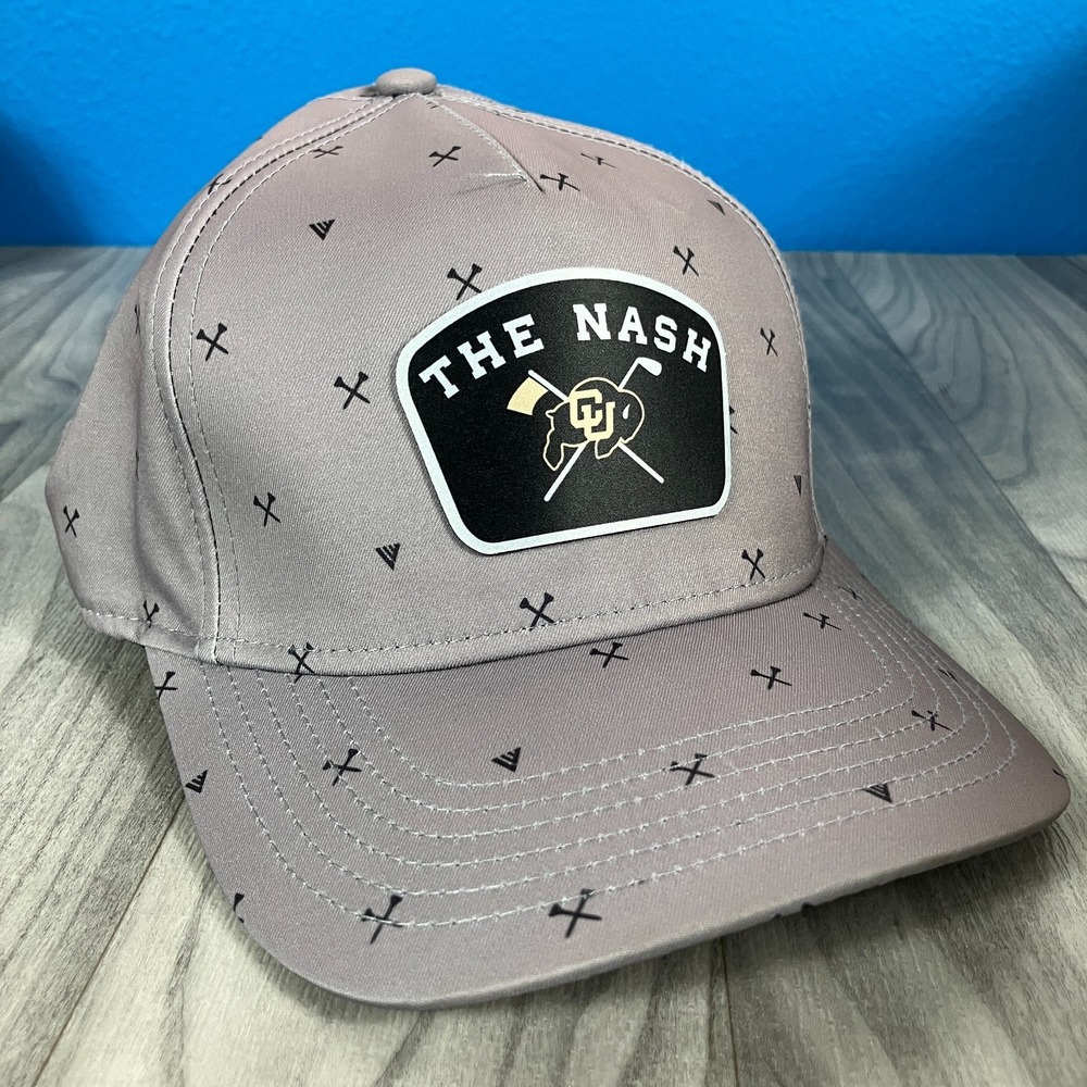 CU Boulder The Nash Strapback Hat‎ Gray Levelwear One Size Adjustable